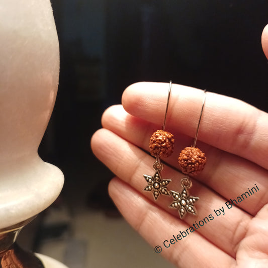 Taara Rudraksha Earrings | Rudraksha earrings