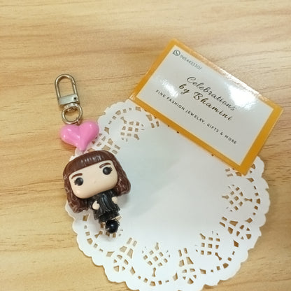 Hermoine Bag charm & Keychain | Harry potter kinder joy Hermoine toy