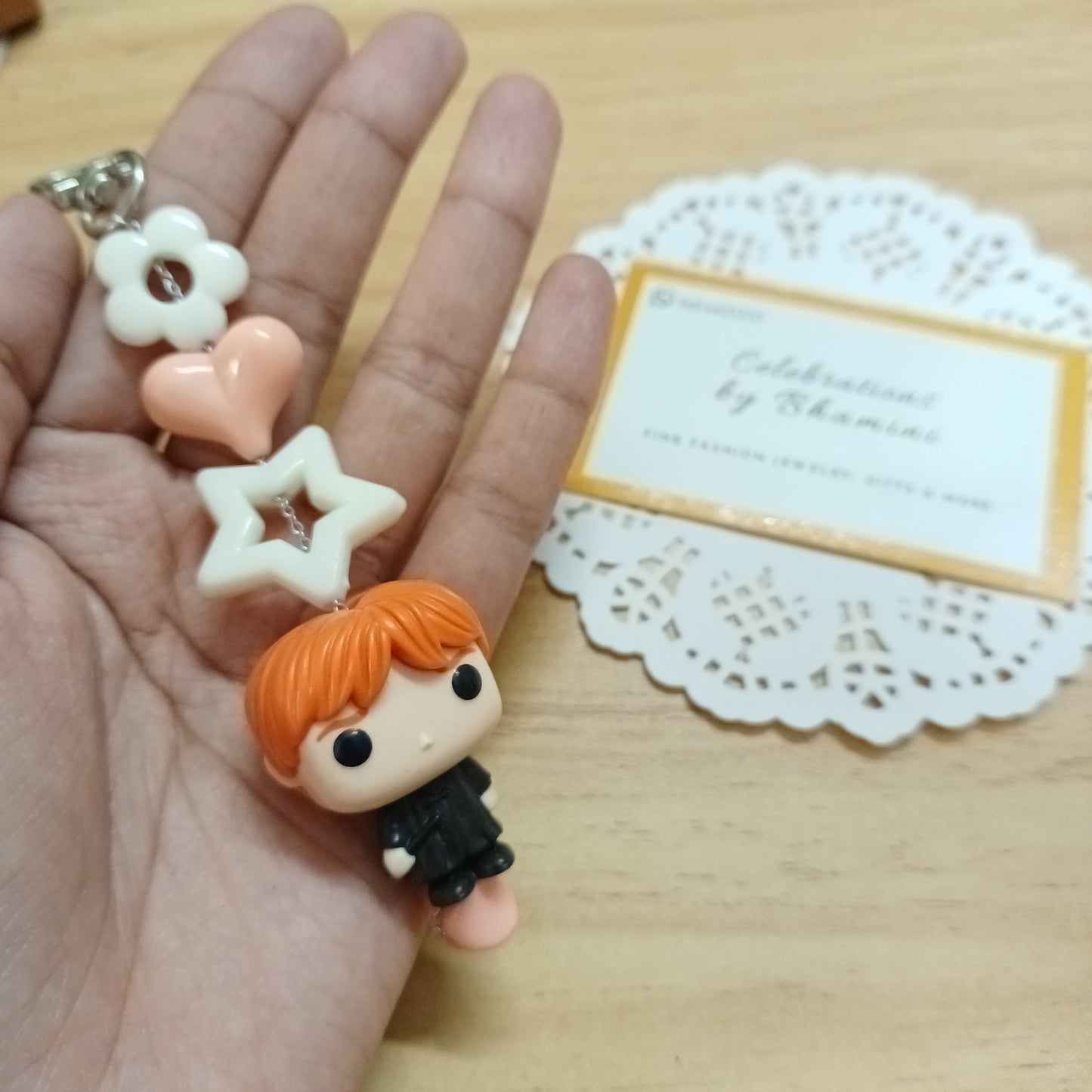 Ron Bag charm & Keychain | Harry potter kinder joy ron toy