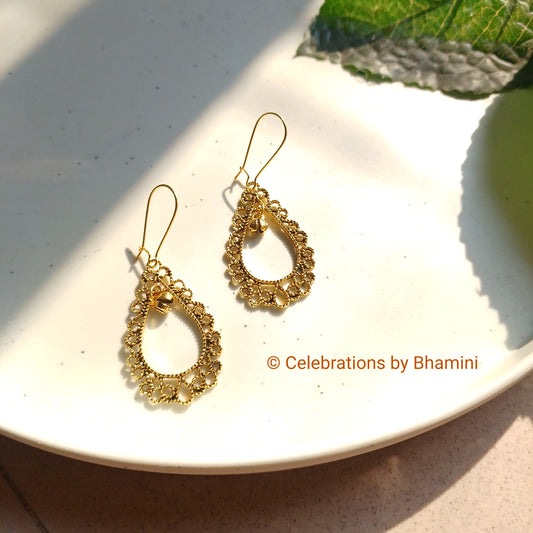 Golden Earrings | Oxidized Golden earrings