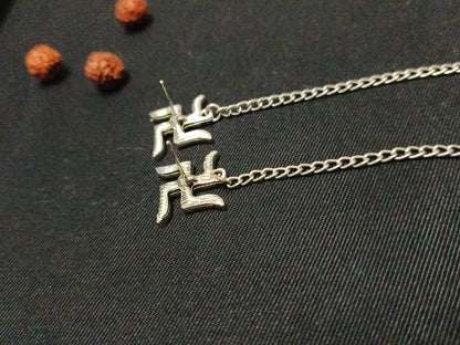Swastika Earrings, Rudraksha Earrings | Rudraksha Studs