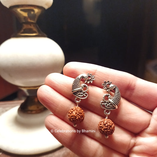 Rudraksha Earrings | Rudraksha Studs