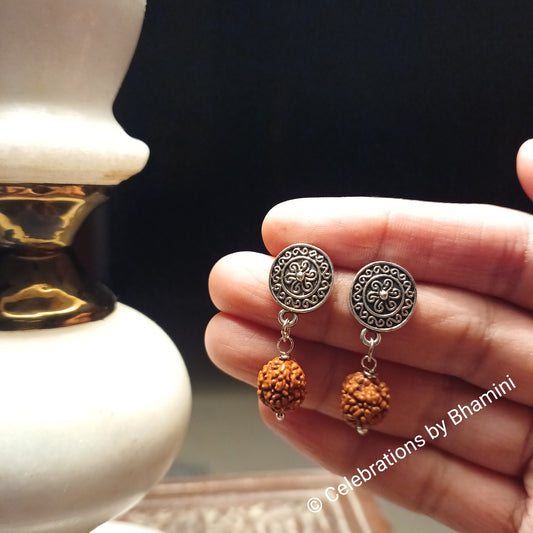 Rudraksh Earrings | Rudraksha Studs