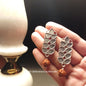Rudraksha Earrings | Long Rudraksha Stud Earrings