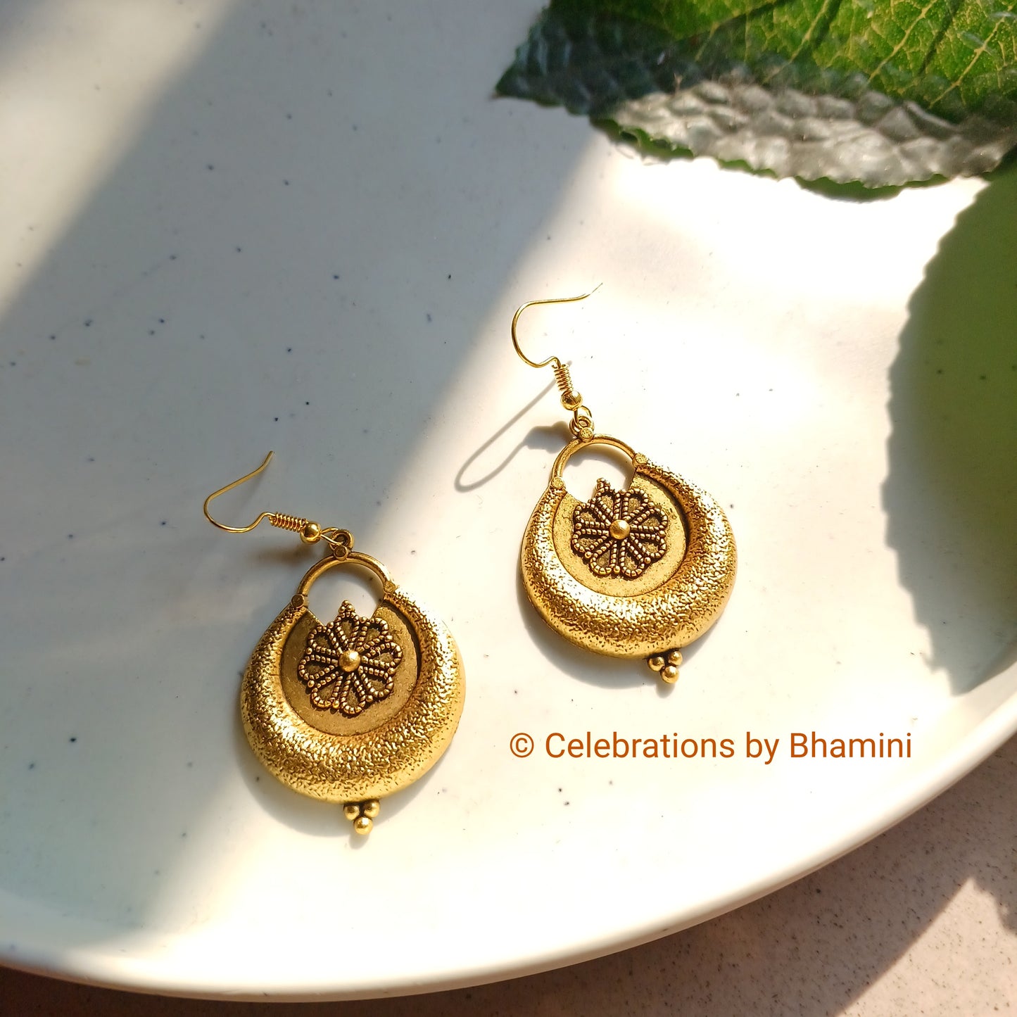 Golden Earrings | Oxidized Golden earrings