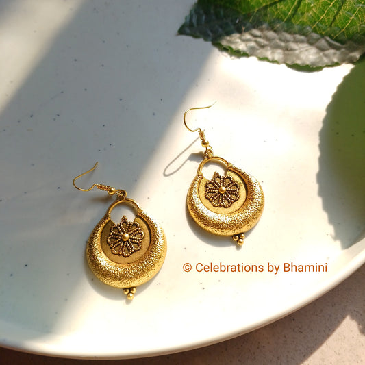 Golden Earrings | Oxidized Golden earrings
