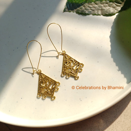 Golden Earrings | Oxidized Golden earrings