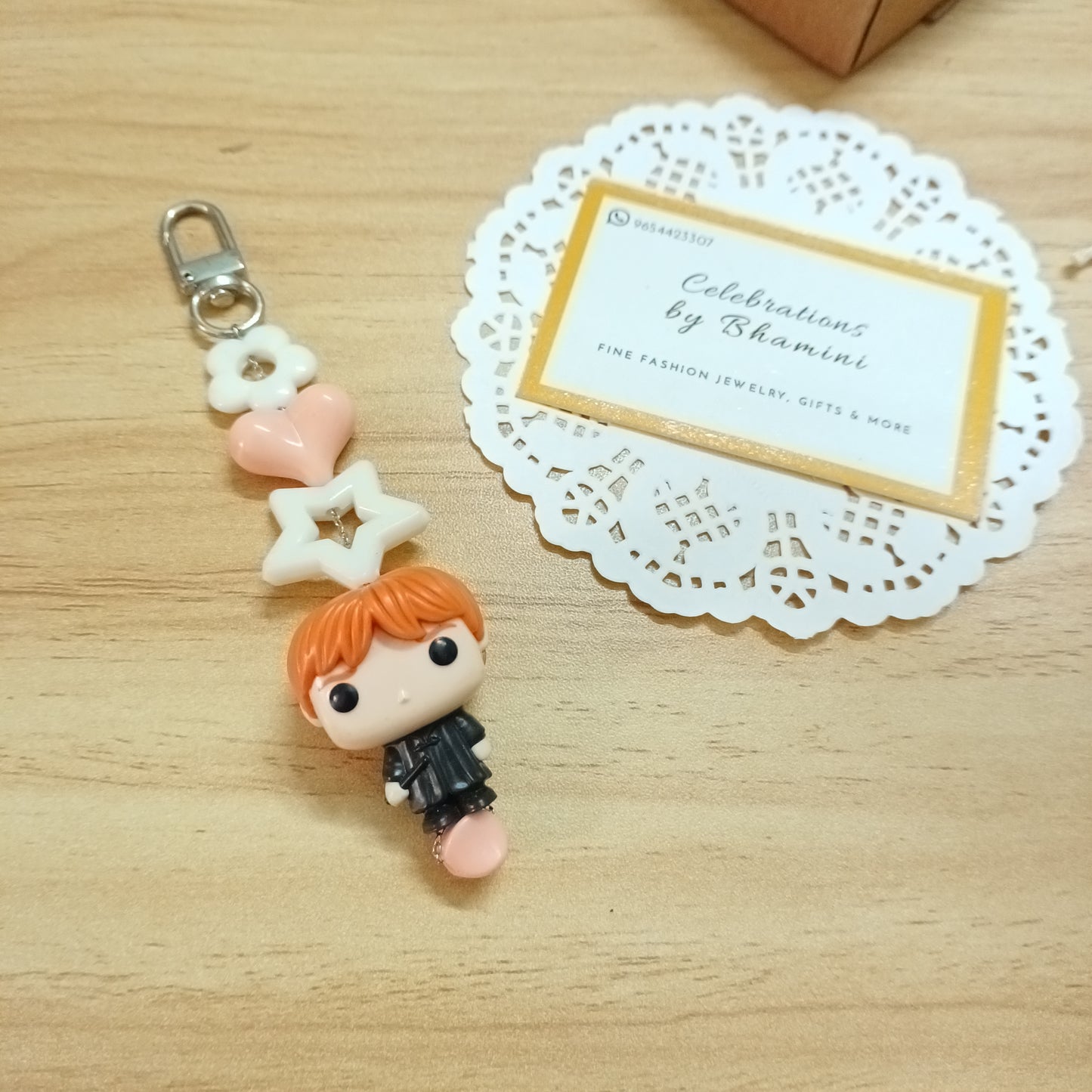 Ron Bag charm & Keychain | Harry potter kinder joy ron toy