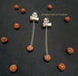 Trishul and damroo Earrings, Trishul Rudraksha Earrings | Rudraksha Studs