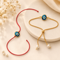 Evil eye Bhaiya bhabhi Rakhi Combo Set