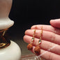 Rudraksha Earrings | Golden Rudraksha earrings